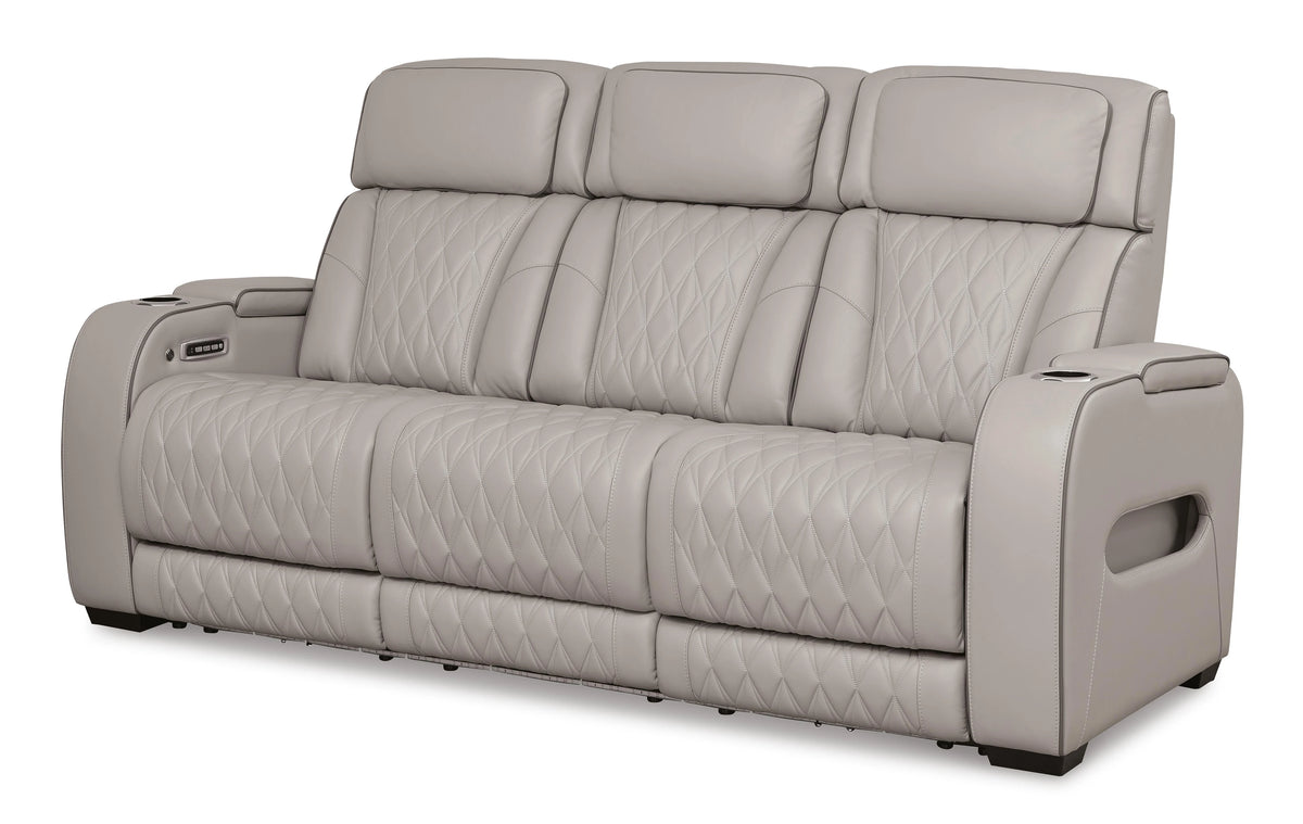 Boyington Dual Power Leather Reclining Sofa