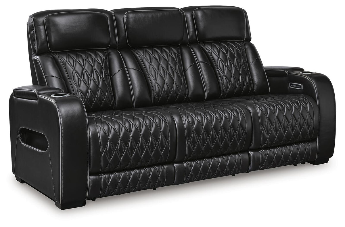 Boyington Dual Power Leather Reclining Sofa