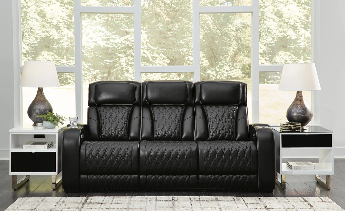 Boyington Dual Power Leather Reclining Sofa