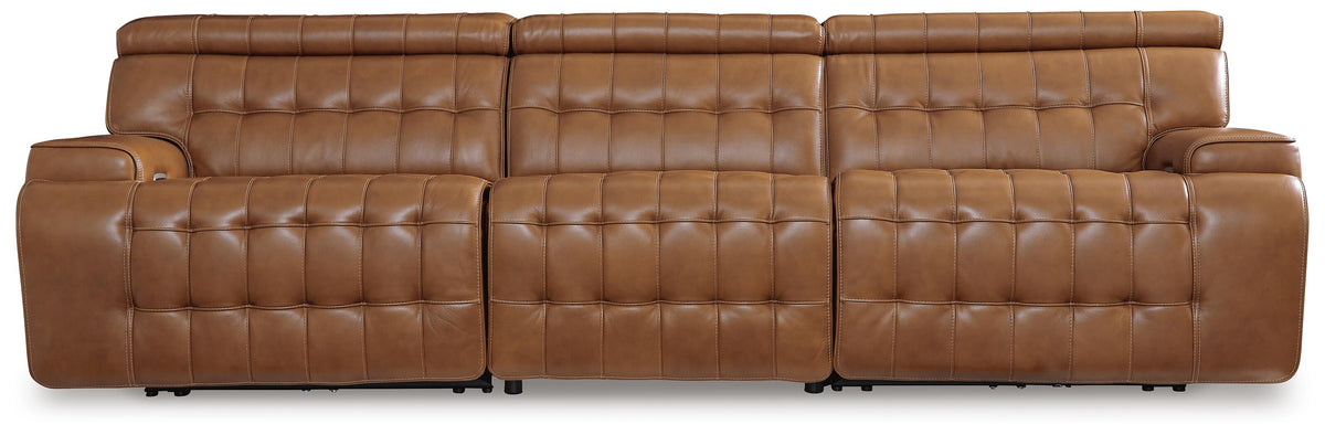 Temmpton Power Leather Reclining Modular Sofa